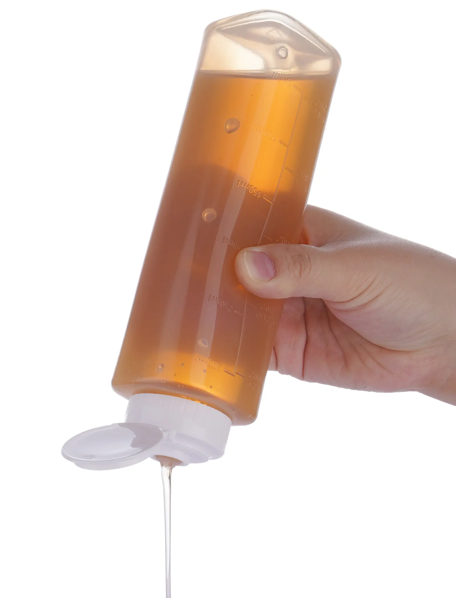 NiHome No Drip Honey Dispenser - 10 oz BPA-Free Transparent Silicone-Accented Compact Plastic Bottle, Reusable Hand-Operated Refillable Sealable Drizzler, Leak-Proof Squeeze Design for Precise Mess-Free Pouring, Home Supplies for Daily Use & Parties