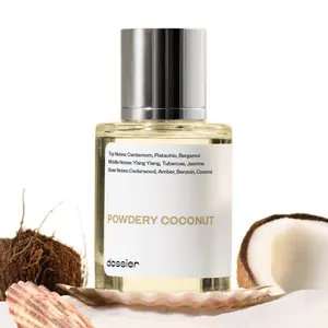 Powdery Coconut, Dossier, Unisex, 50ml, Eau De Parfum, Cardamom, Pistachio, Bergamot, Ylang Ylang, Coconut, Jasmine, Amber, Cedarwood
