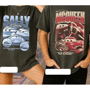Vintage Car Matching Shirt, Queen and Sally Couple T-shirt,  Couple Matching