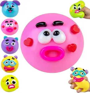 2026 Viral DIY Expression Assembly Squishy Cutie Toy, Kawaii Silly Curiosities Cartoon Dog Loose Parts Squishy Soft Moldable , Party Decoration Cute Gift Fidget Party Favors or Adults