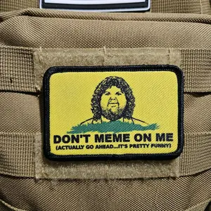 don't meme on me JD vance meme 2"x3" removable morale patch with hook and loop backing