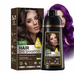 Purple Hair Dye Shampoo – Easy Wash-In Color, Vibrant Purple Tone
