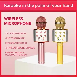 2026 Karaoke Microphone for Kids & Adults  Bluetooth Singing Mic Echo Effect, Built-in Speaker Portable for Party Travel Gifts mic home karaoke machine
