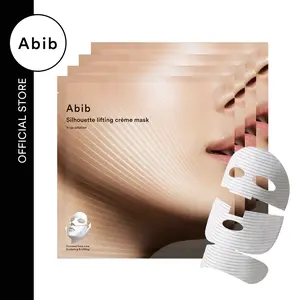 [Abib Official] Silhouette Lifting Cream Mask V-up Solution (4 sheets) l Jawline Double Chin Firming, Liftting Mask, Elasticity Care, Skin Tightening