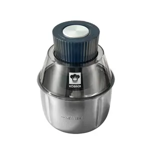 KOBACH Multi-Function Electric Food Chopper & Grinder, 1.9QT Stainless Steel Bowl, Powerful Meat Processor with Pure Copper Motor, Vegetable Grinder.