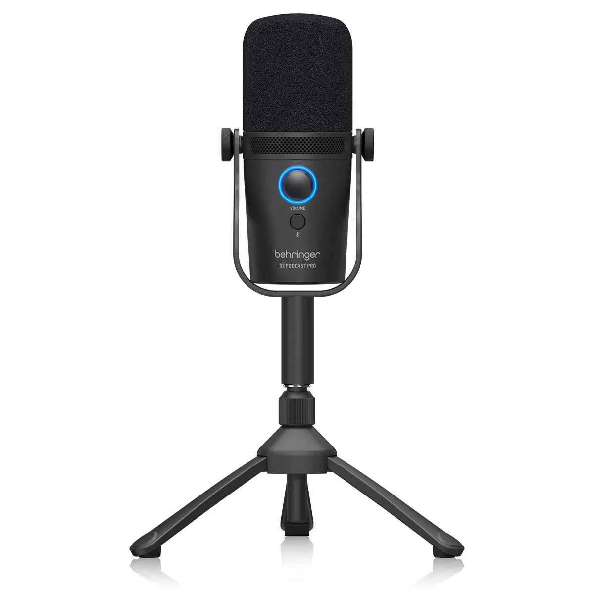 Behringer D2 PODCAST PRO Large Diaphragm Dynamic Podcast Microphone, Durable Audio Recording Gear with USB Cable