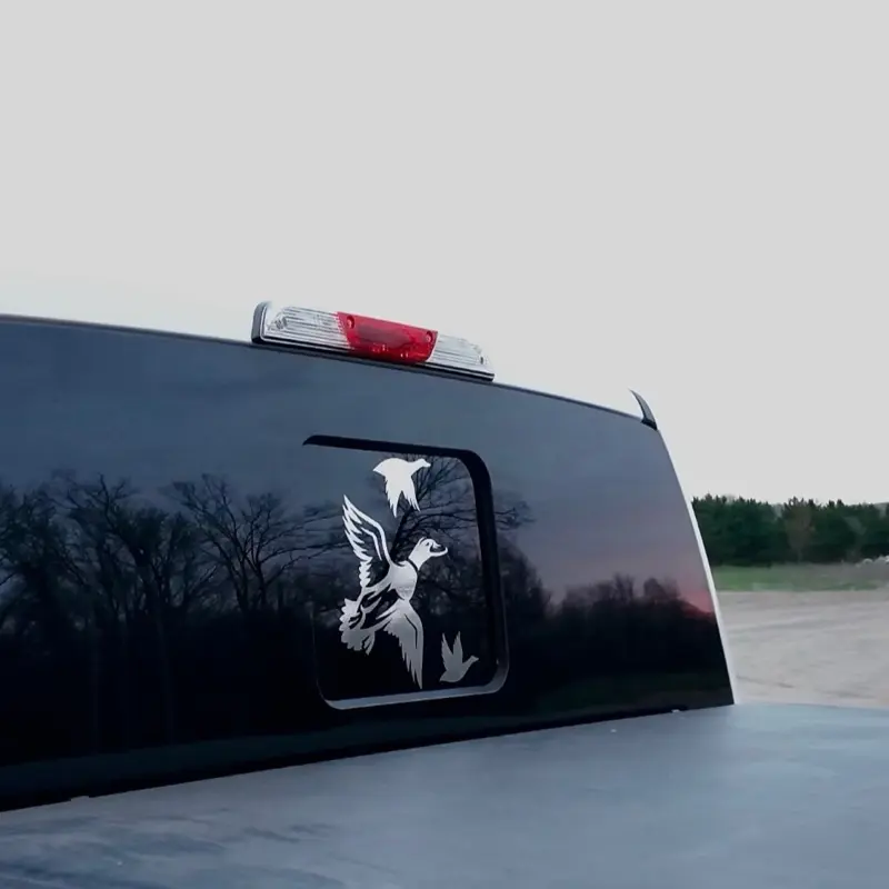 Chrome Duck Decal