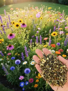 Butterfly Seed Mix No Filler 30 Varieties Annual Perennial Wildflower Seeds for Pollinator Attracting Flowering Plants Easy Bloom Garden for Beginners