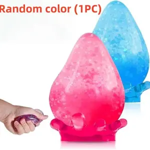 1PC Water Drop Silicone Stress Ball, Anti-Anxiety Squeeze Fidget Toys, Squishy Fidgets, Portable Sensory Calming Toy, Perfect Gift for Home Office Desk Decor & Stress Relief