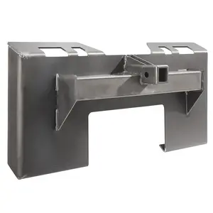 1/4 Inch Skid Steer Attachment Plate, 3000 Lbs Capacity, Quick Attach Plate, 2.28 Inch Hitch Receiver, Heavy Duty Mounting Plate For Skid Steer Loaders, Compatible With Quick Attach Systems And Universal Attachments