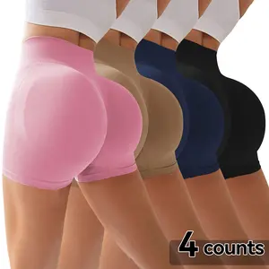 High Waist Tummy Control Side-Ribbed Butt-Lifting Seamless Shorts, Women's Upgraded Lightweight Summer Shorts, Improved Fabric Density & Breathable Comfort