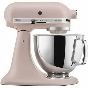 KitchenAid Artisan Series 5-Quart Tilt-Head Stand Mixer in Feather Pink - KSM150PSFT
