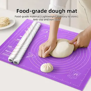 Eva Non-Stick Baking Pad, Silicone Material with Scale Design, Ideal for Kneading, Roasting, Bread Making, Suitable for Home Bakers