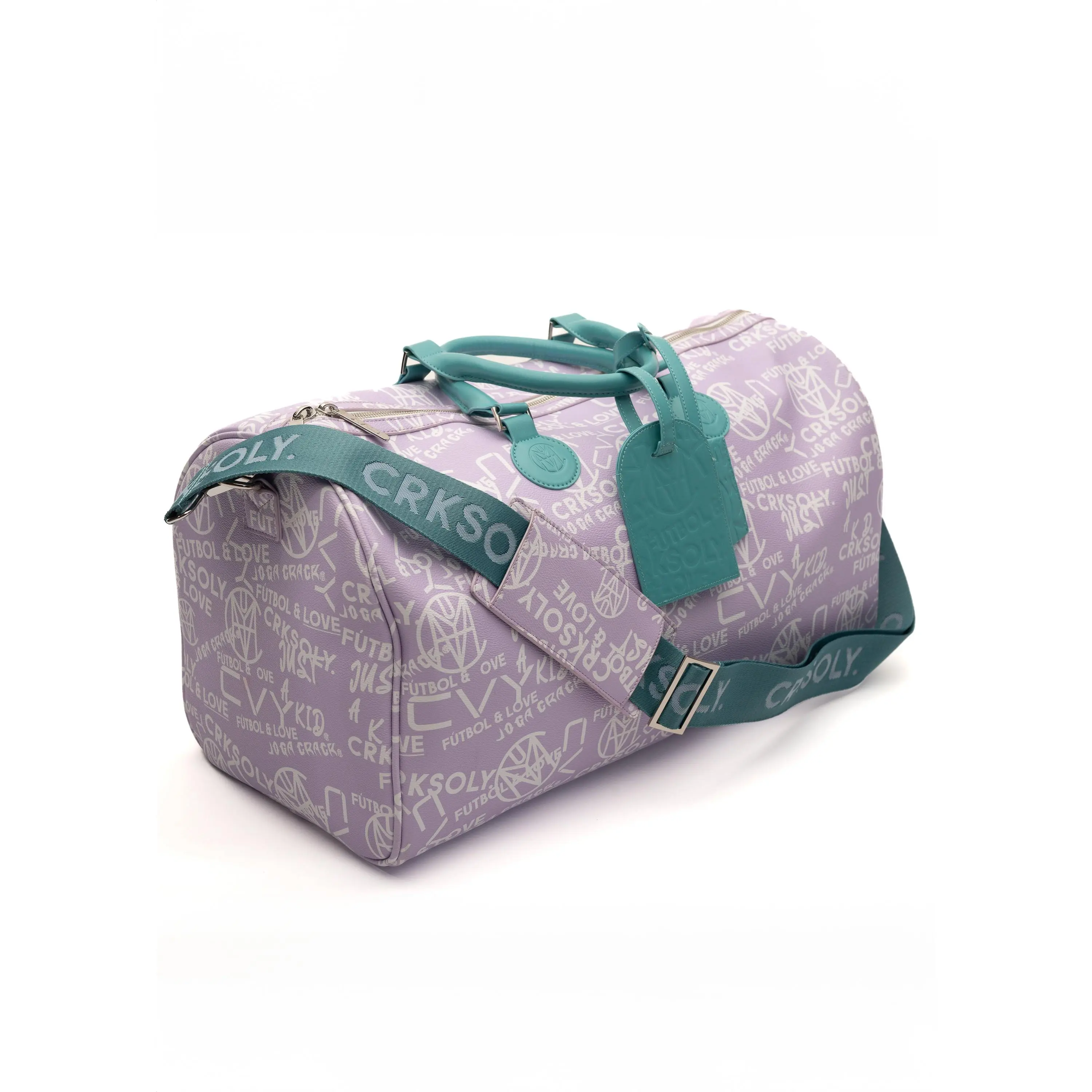 CRKSOLY. Latin Lavender Leather Duffle Bag