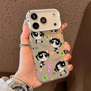 Green-toned girl Phone Case for iPhone 17 AIR 17 PRO 16 PRO 15  PRO MAX  14 PLUS 13 PRO 12 11 PRO XS MAX X XR Samsung Galaxy S25 Ultra S24 S23 S22 Plus  series(anti-drop hard shell) shockproof mobilephone protective cover