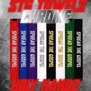 Holy Handz Chrome STG Towels - Ultra-Soft Absorbent Fabric with Christian Motifs for Sports Gear - Compact & Durable Design