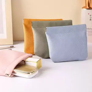 Mini Organizer Bag, Key & Coin Purse, Cosmetic Organizer, Elastic Flap Print Lipstick, Multi-Purpose Portable Small Bag
