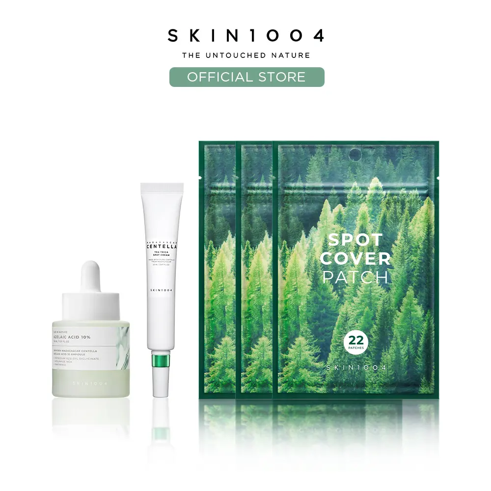 [SKIN1004 Official Shop] Acne SOS Rapid Rescue Set | Fast-Acting Acne Relief for Sudden Breakouts, Emergency Spot Care for Calm, Clear Skin, Instant Rescue for Redness & Active Breakouts