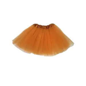 Dark Gold Tutu Skirt for Girls – 3-Layer Tulle Ballet, Dance, and Dress-Up Costume Skirt