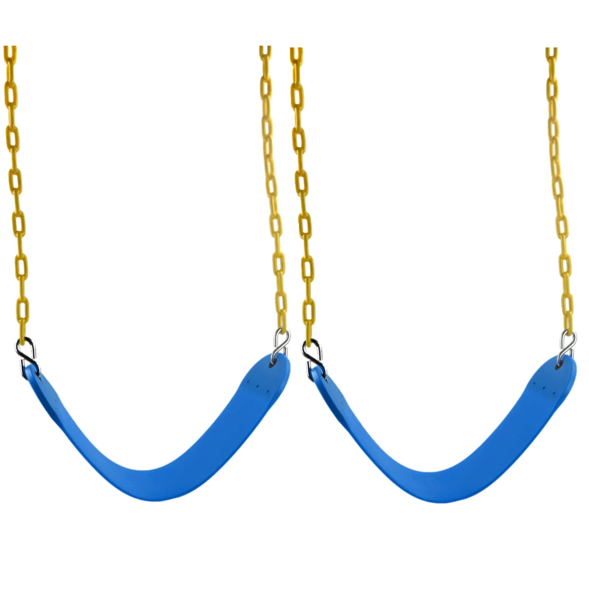 Swing Set Stuff Inc. 2 Pack Belt swing seat with Coated Chain Blue Swing Set Stuff Inc. 2 Pack Belt swing seat with Coated Chain Blue
