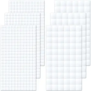 Foam adhesive square sheet, double-sided self-adhesive dots, pre-cut square strip-shaped Double Sided Sticky foam tape, suitable for DIY art and handicrafts.