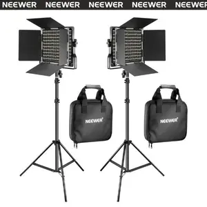 NEEWER 2 Pack 660 LED Video Light Kit with Stands, 40W Bi-Color Dimmable 3200K–5600K, CRI 96+, Soft Lighting for YouTube, Studio Photography, Live Streaming