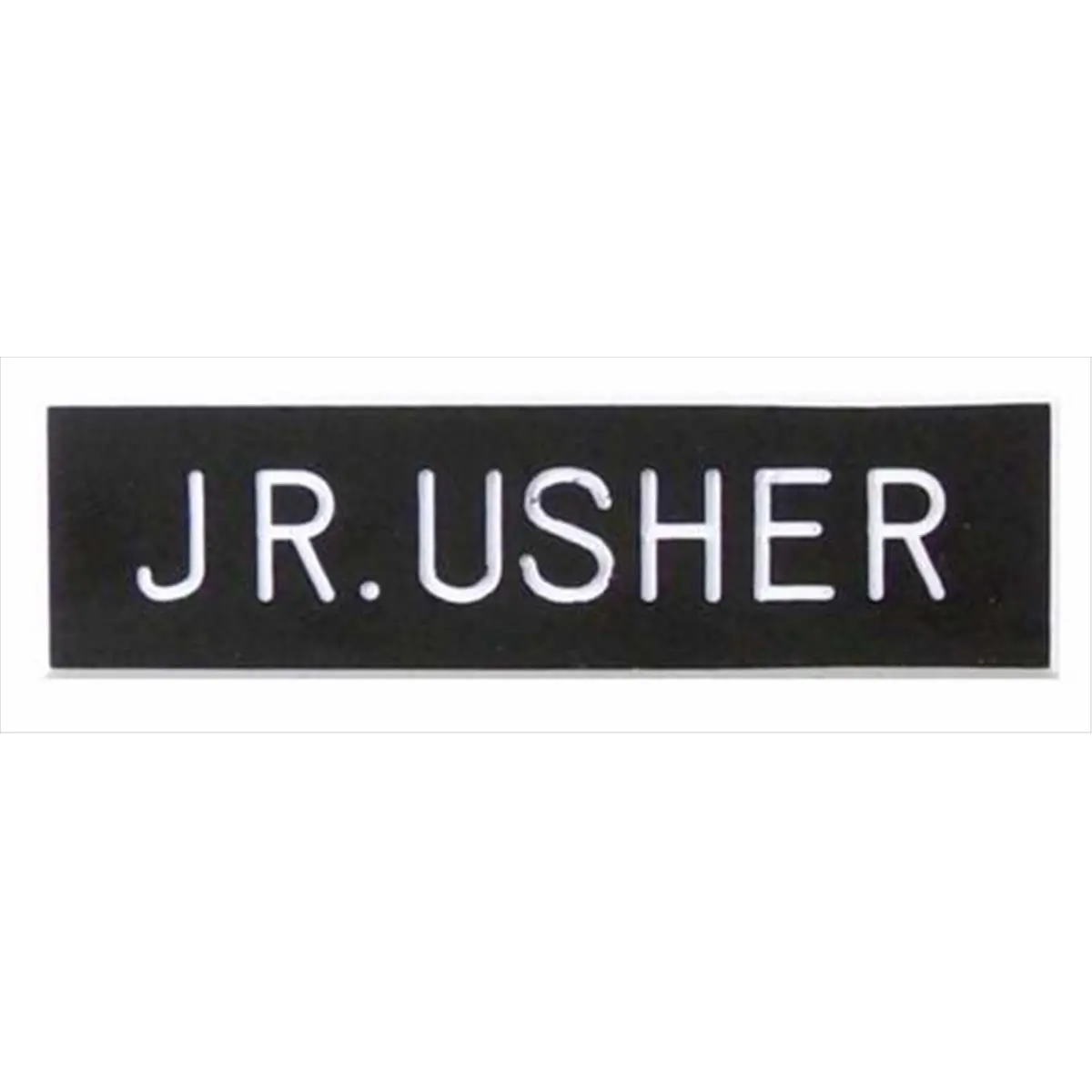 Swanson Christian Supply Engraved Jr. Usher Pin Back Badge, Designer Plastic Name Tag for Religious Services, Deacons & Sub-Ushers, 5/8 x 2 Inch