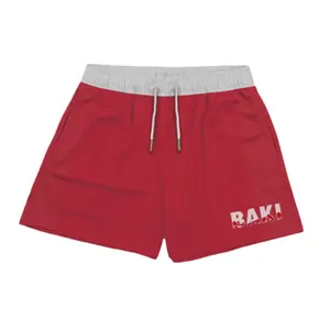 Anime Shorts Baki Haman Printing Mens Streetwear Beach Shorts Casual Loose Men Elastic Waist Black Shorts