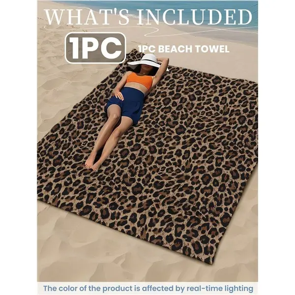 Quick-Dry Microfiber Beach Towel, Soft Lightweight Polyester Bath Towel for Travel, Swimming Pool, Camping, Gym, Yoga, Spa, and Outdoor Use, Sand-Resistant Quick-Dry Oversized Towel, Portable Foldable Absorbent Towel for Women, Men, Kids, and Adults