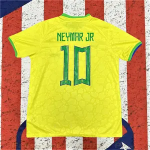 2022 Home Retro No.10 Neymar Short sleeve Soccer Jersey