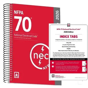 NFPA 70, National Electrical Code (NEC) 2026 spiral  + index tab