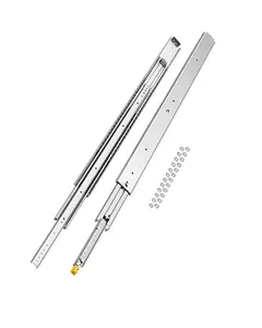 【fathersdaygift】VEVOR Set of 2 Drawer Rails,Sizes 16 18 20 24 30 35 37.4 59 24 32 36 40 48 60 inCapable of Supporting 500 lbsLocking Mechanism IncludedBall Bearing Side Mount Drawer Slide Rail, All Steel Sliders, Anti-Slip Anti-Rust Sliders
