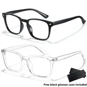 Blue Light Glasses for Computer & Gaming, Stylish Unisex Design, HD Lenses, 140mm Frame Width, Ideal for Gaming, TV, & Phone Use, Classic Fit for Eye Protection