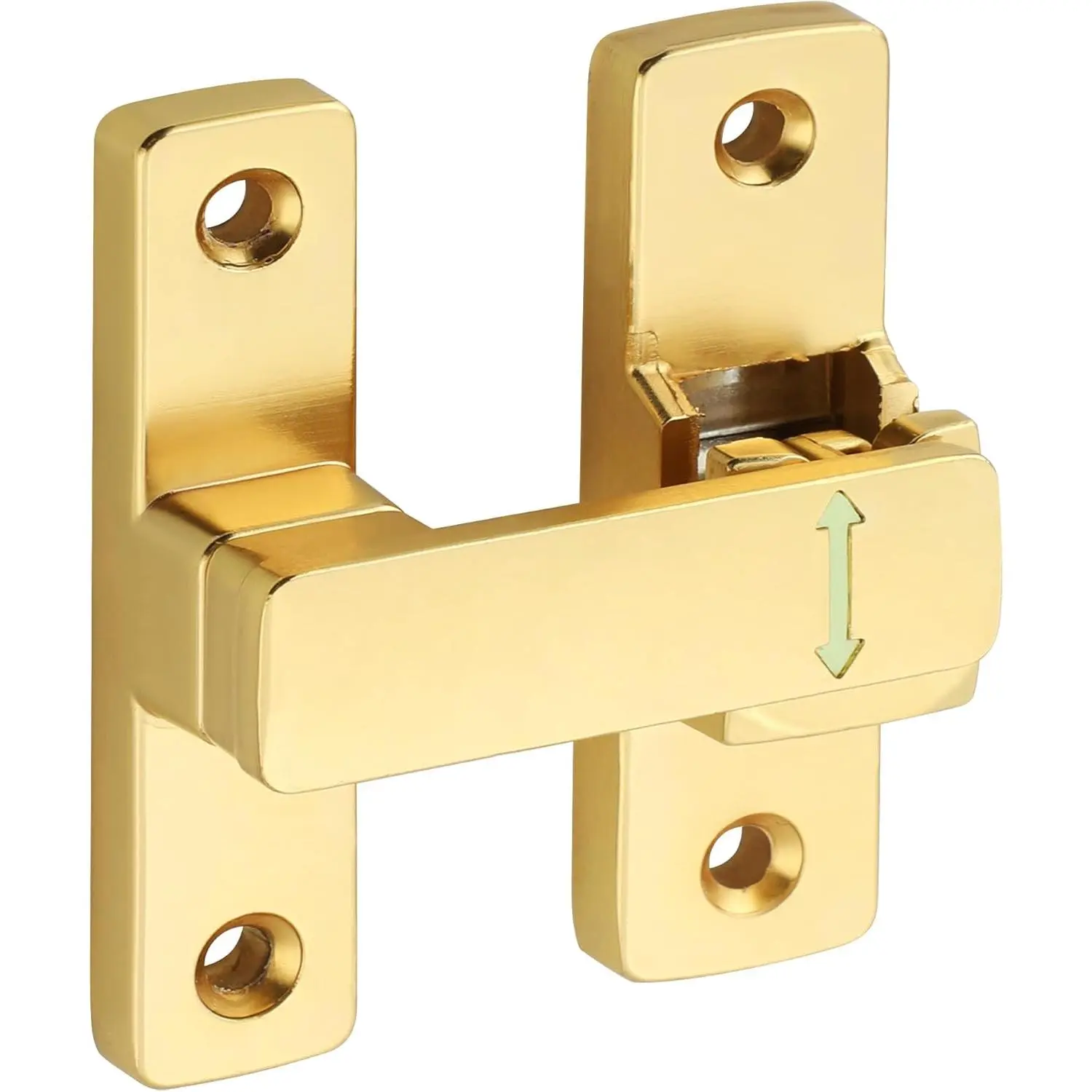 90/180  Flip Door Lock Latch, Protecting Safety Sliding Gate Latches Heavy Duty Hardware Door Latch for Interior Front Barn Garden Fence Window Bathroom Cabinet