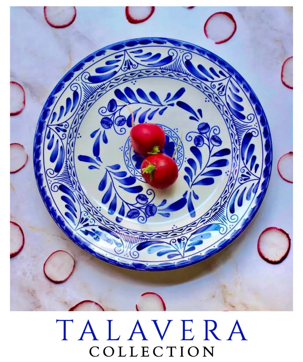 Mexican Porcelain 20-Piece Talavera Dinnerware Set