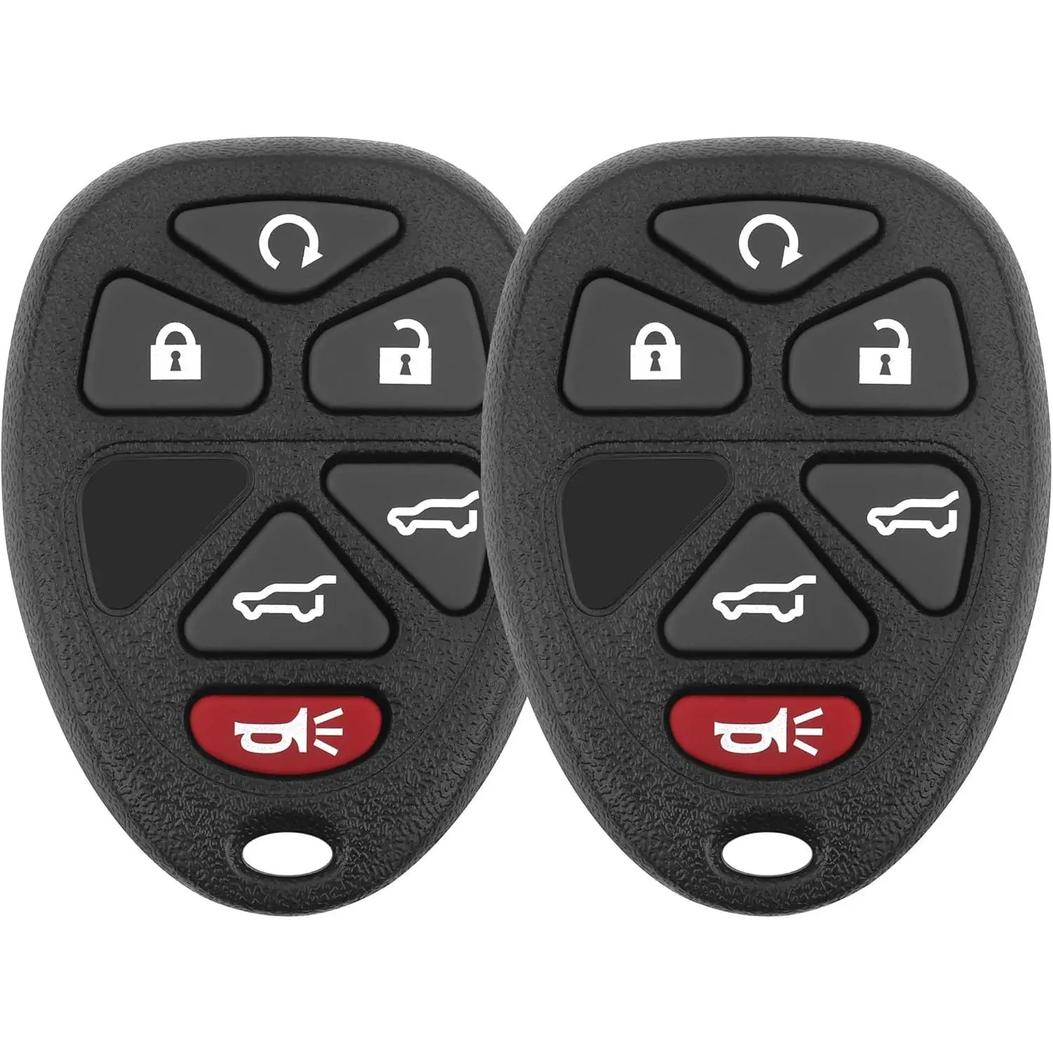 Car Key Covers - 6-Button 2-Piece Keyless Entry Remote Replacement Parts for 2007-2014 Chevrolet Vehicles, Car Accessories
