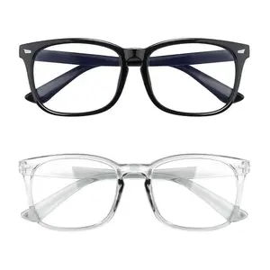 2026 Blue Light Blocking Glasses,Gaming/TV/Phones Glasses for Women/Man，Anti Eyestrain & UV Glare Protection Stylish Square Frames