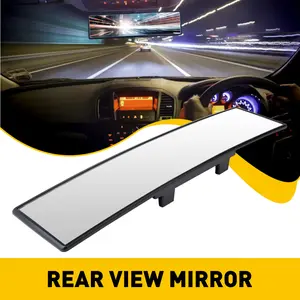 300mm Convex Rearview Mirror Kit - Anti-Glare Wide-Angle Adjustable Interior Mirror for Cars, SUVs, Enhanced Visibility & Safety, Rearview Mirror Adjustable