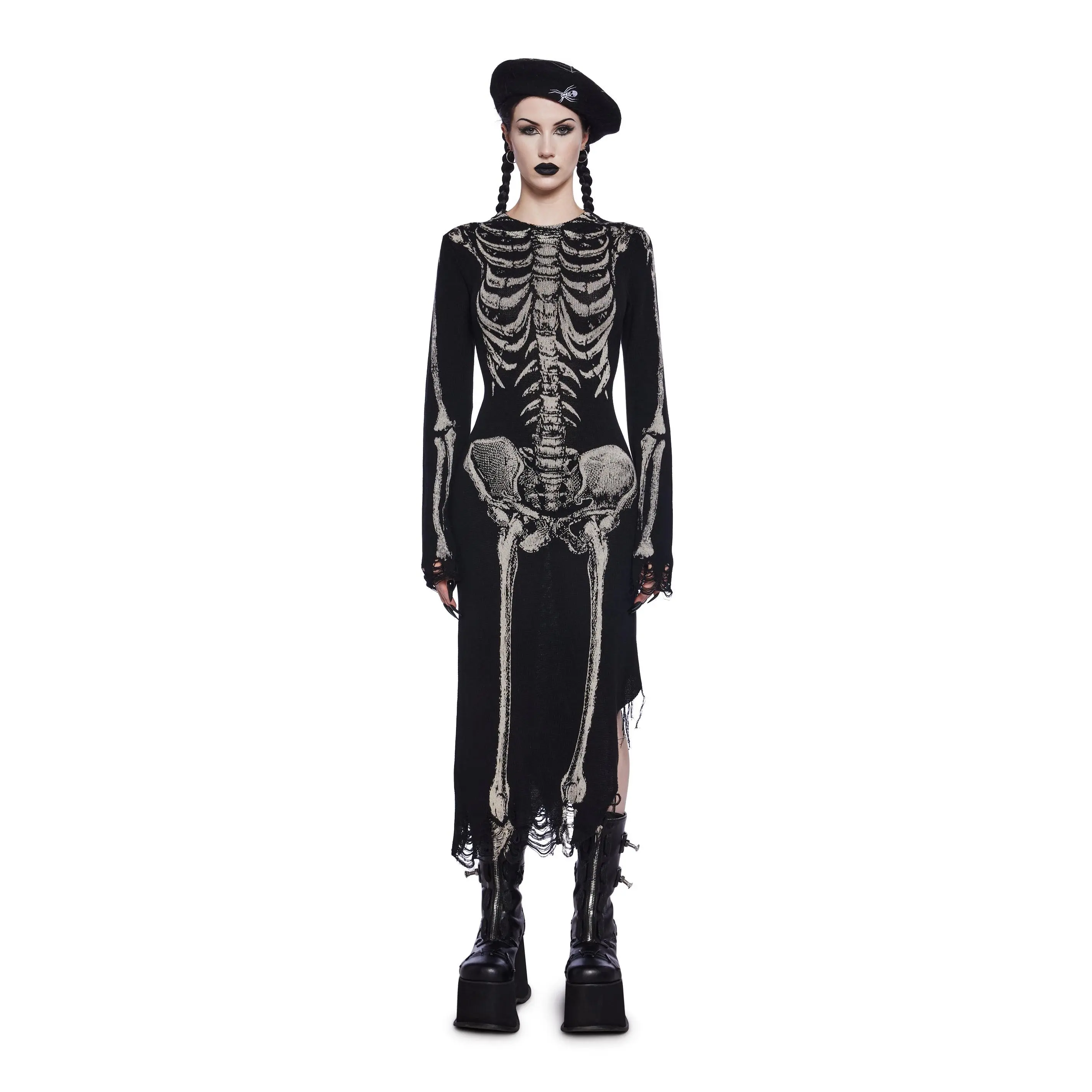Bone Collector Knit Midi Dress