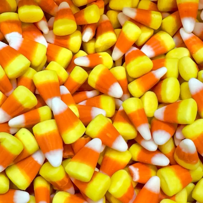 Candy Corn - Bulk Sweet Vanilla-Honey Flavor in Resealable Food-Grade Bag - Tri-Color Kernels for Fall & Halloween Snacking Bonbon