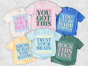 Comfort Colors Test Day Shirt, Matching State Testing Shirt, Teacher Team T-Shirt, Cute School Testing Day Tee, Testing Coordinator Shirt