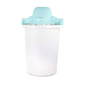 6-Quart Parlor Electric Ice Cream Maker - Blue & White