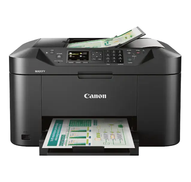 Canon MAXIFY MB2120 Wireless Inkjet All-in-One Printer, Black, Color Printer, Business Office Printer, Home Printer, Wireless Printing Machine, Desktop Inkjet Printer