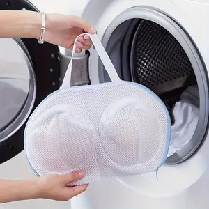 Bra Wash Bag for Delicate Fabrics, Non-Deformation Design, Multi-Purpose Mesh Laundry Bag with Zipper Closure, Removable Washing Bags, Laundry Organizer, Laundry Accessory, Home Goods, Household Items