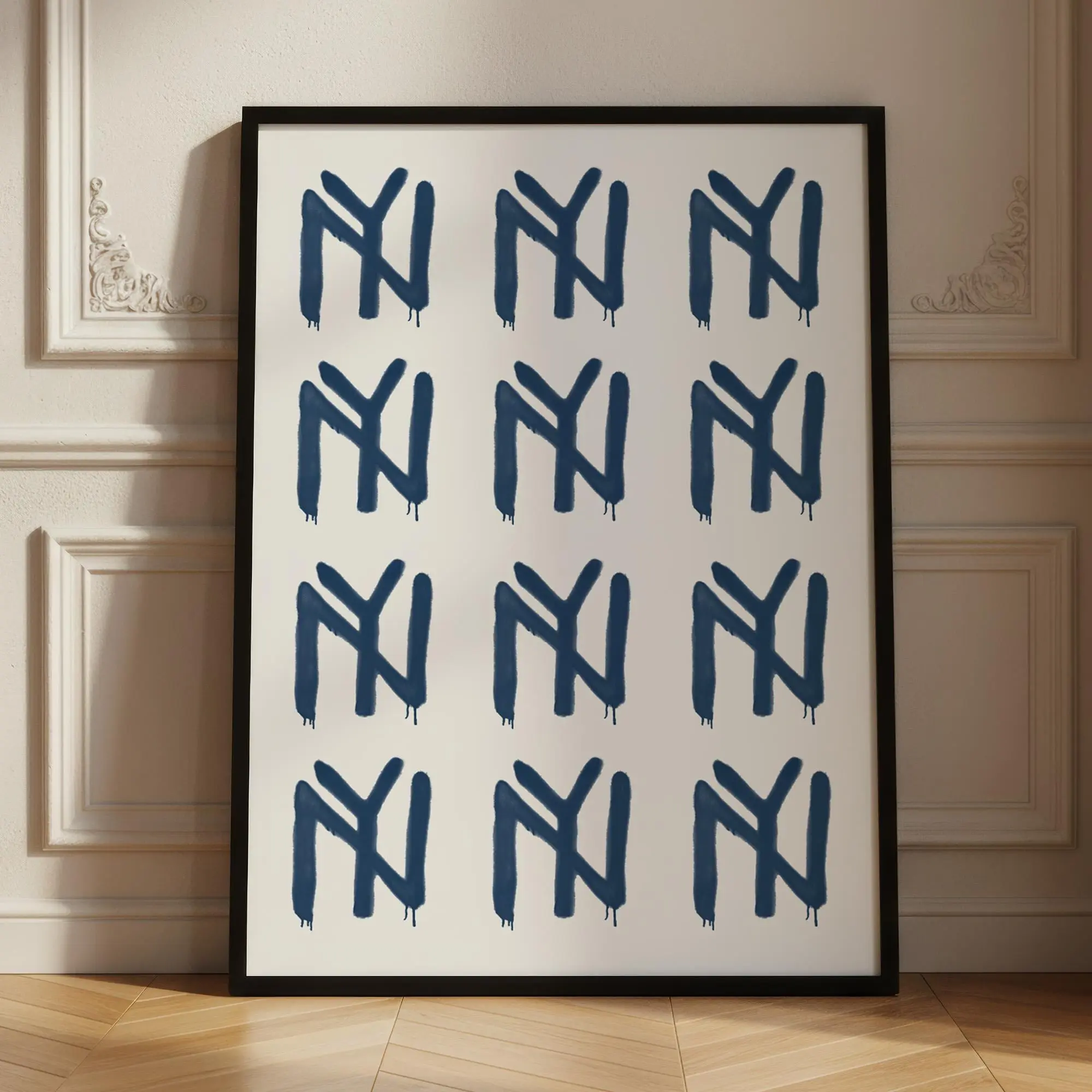 NYC Graffiti Print, Minimalist New York City Wall Art, Unframed Print Only