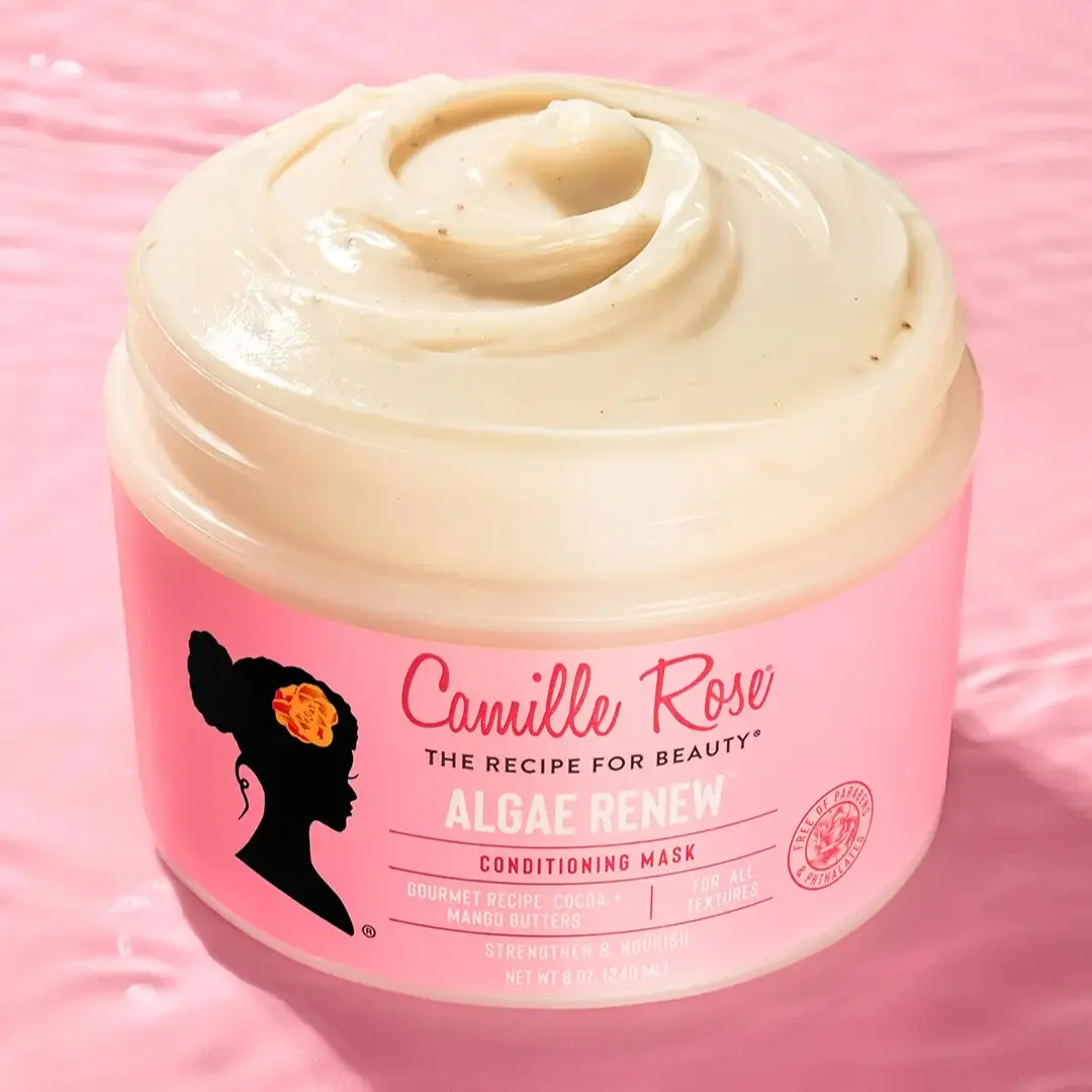 Camille Rose Algae Renew Deep Conditioner, 8 oz, Deep Conditioning Hair Mask, Intense Moisture, Detangling Care