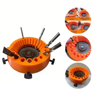 3D Printed Drill Bit Sharpener, Electric Drill Bit Sharpening Attachment, Fits 2-13mm Bits, Heavy Duty Industrial Giant Blade Angle Grinding Accessory, Masonry Drill Bit