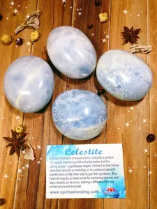 Celestite  Palm Stone