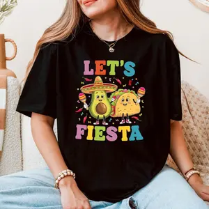 Lets Fiesta Shirt, Cinco de Mayo Shirt, Mexican Fiesta Shirt, Cinco De Mayo Mexican Party, Fiesta Squad , Mexican Mom Tee G