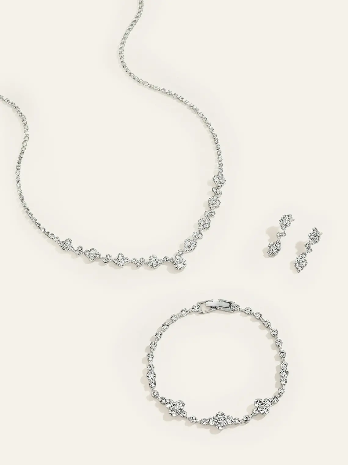 Azazie Crystal Vine Jewelry Set Rhinestone Statement Necklace and Earrings for Wedding Party Events Azazie Crystal Vine Jewelry Set Rhinestone Statement Necklace and Earrings for Wedding Party Events